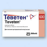 Препарат Теветен: инструкция и цена таблеток при гипертонии